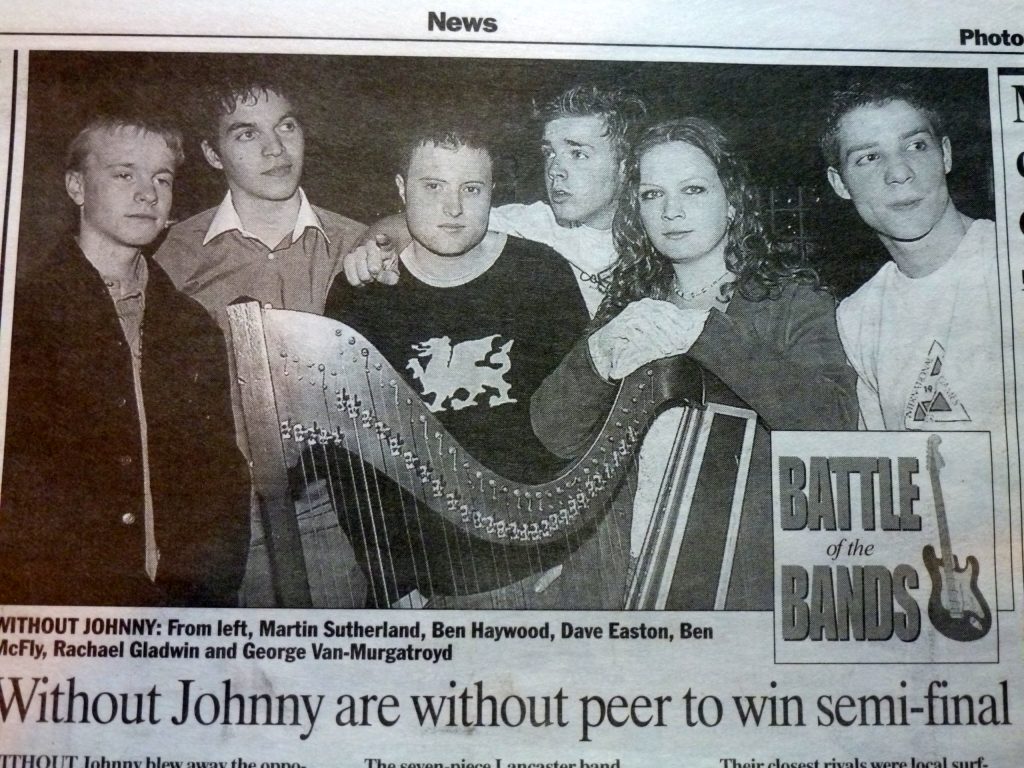 Newspaper article about Without Johnny