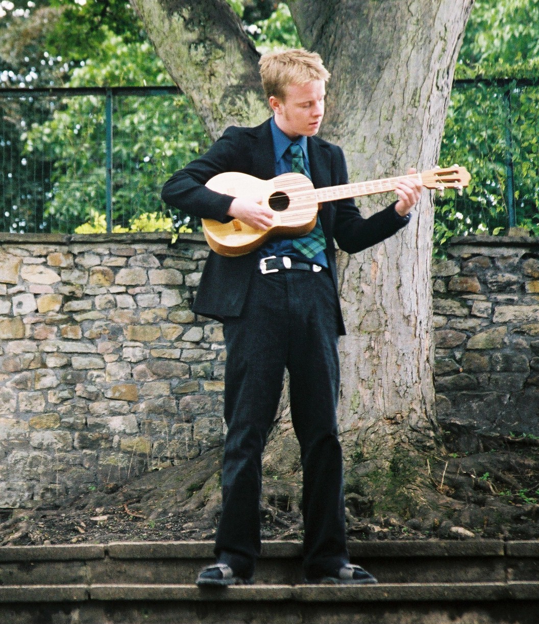 Martin with his cuatro